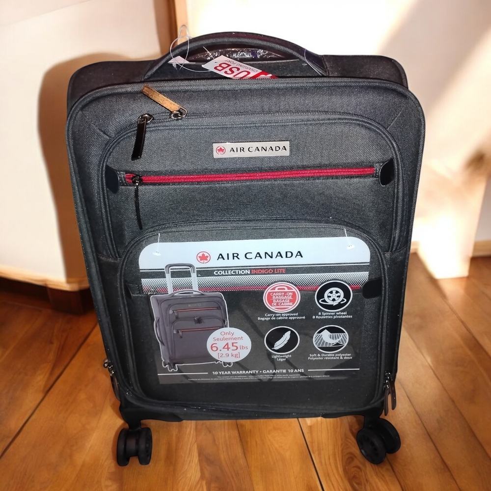 Gray Rolling Suitcase